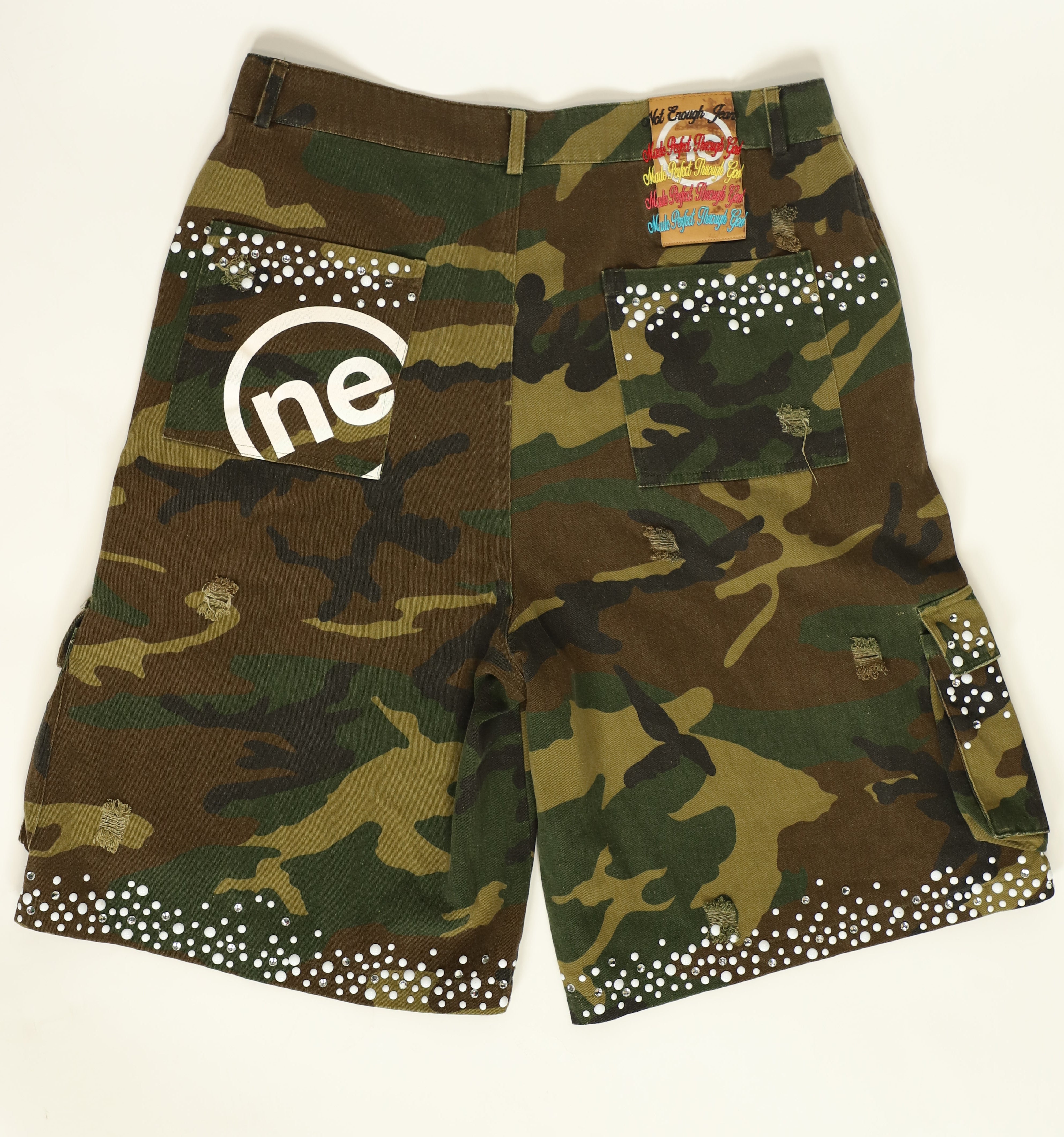 Studded Cargo Shorts